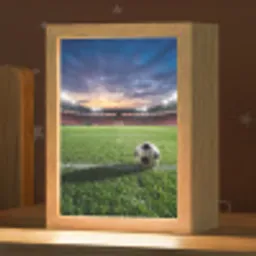 Voetbal - Stadion - Sport - Groen Light Box met kabel (Kinderlampje) klein -zzz_3d_website