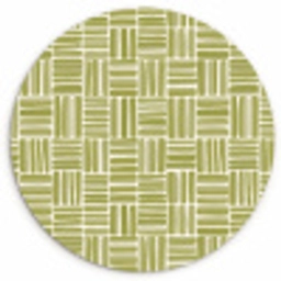 Vlecht - Patroon - Groen Wandcirkel kunststof plaat 5mm dik klein 188 -3d