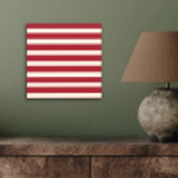 Strepen - Patroon - Rood aluminium wit klein 46 -sfeer2