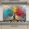 Boom - Kleurrijk - Grijs - Modern keuken achterwand spatscherm klein -3d_website