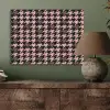 Plaid - Patroon - Zwart - Roze PET vilt klein 837 -sfeer2