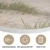 Zandstrand - Bewolkt - Duinen Akoestische PET Vilt - Rond klein -closeup_NL