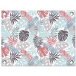 Bladeren - Jungle - Pastel - Tropisch tuinposter los doek klein -3d