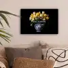 Quotes - Bloem - Tulp - Geel canvas 2cm klein -sfeer1