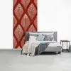 Bladeren - Rood - Elegant fotobehang vinyl groot -slaapkamer