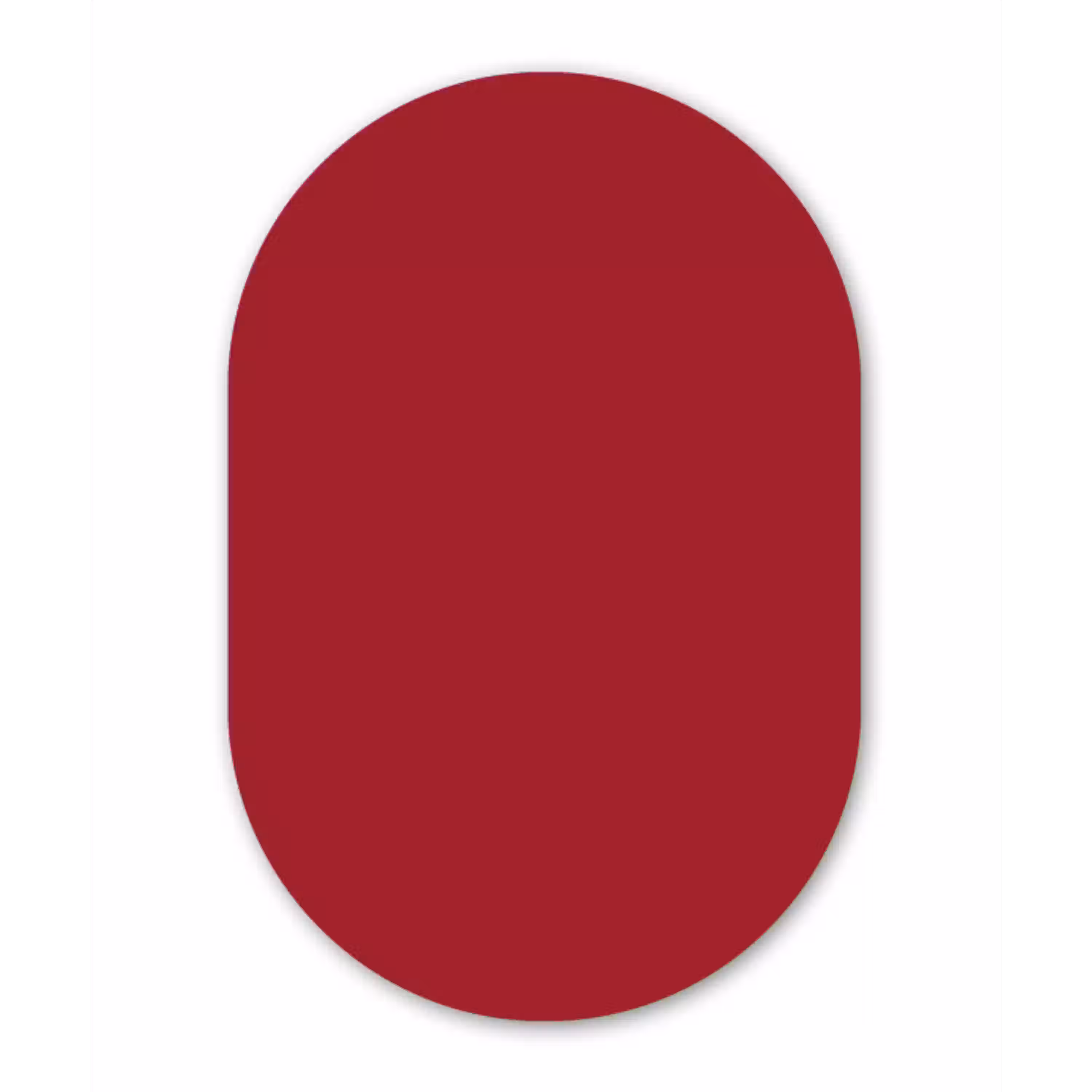 Burgundy - Wine - Rood Wandcirkel Ovaal Aluminium middel 839 -3d