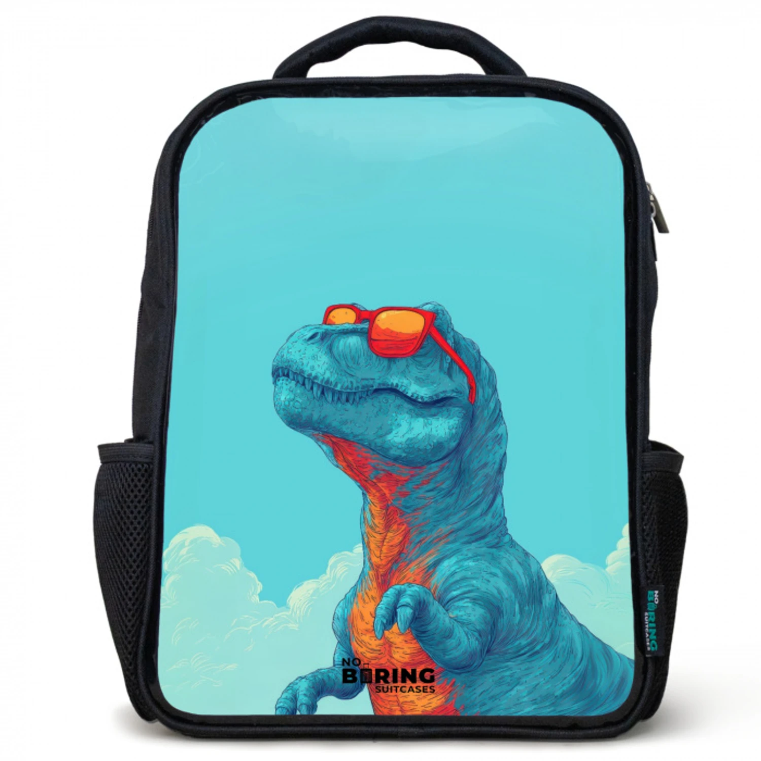 Dino - Zonnebril - Blauw Rugzak - Zwart middel -3d