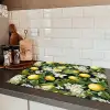Hangende - Citroenen - Witte - Bloemetjes Inductie beschermer vinyl 3mm klein 276 -sfeer3