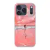 Roze - Surfen - Zee Telefoonhoesje iPhone 17 Pro klein -3d