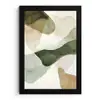 Japandi - Abstract - Groen fotolijst zwart zonder passe partout klein -3d