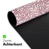 Kronkelende lijn - Magenta - Crème Muismat XXL klein 681 -sfeer2