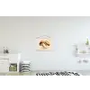 Champignons - Zacht - Beige textielposter latten blank klein -kinderkamer