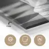 Paard - Hout - Schaalbord - Zwart plexiglas 5mm klein -sfeer2