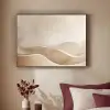 Beige - Natuur - Abstract - Modern Textielframe zwart klein -sfeer1