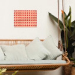 Patroon - Sterren - Rood tuinposter los doek klein 239 -sfeer7