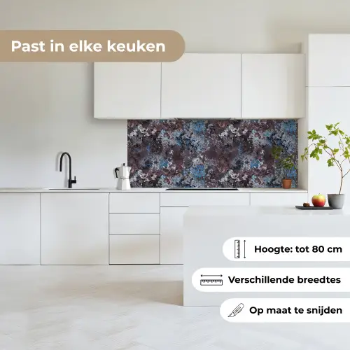 Roest - Blauw - Bruin - Vlekken keuken achterwand 2 middel 871 -sfeer4_NL