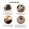 Vormen - Letters - Graffiti - Zwart Inductie beschermer vinyl 3mm klein -zzzzzzz-td-werking