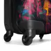 Panda met kleurrijke jas en verfspetters NBS - Handbagage koffer - Unisex middel -wiel