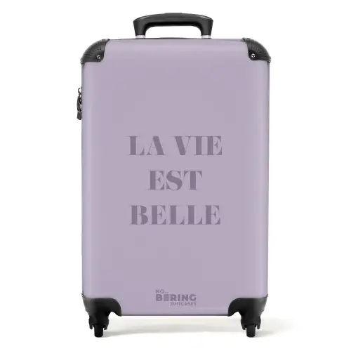 Quotes - La vie est belle NBS - Handbagage koffer - Kinderen Unisex middel -productfoto_recht