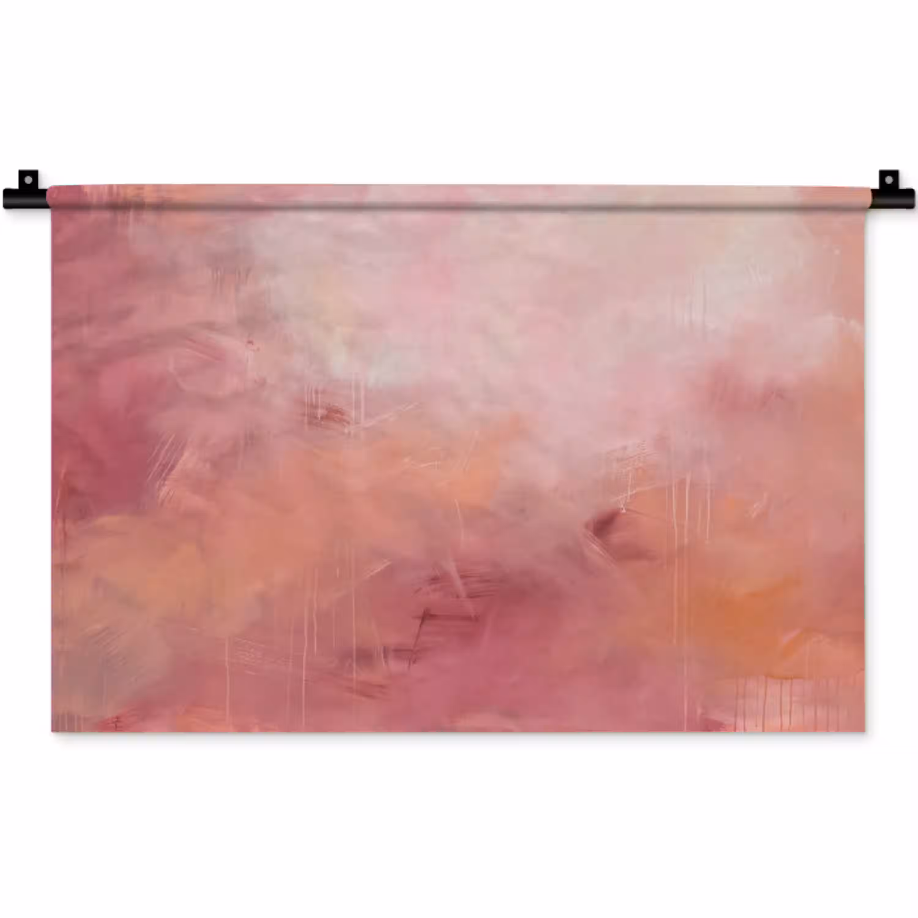 Kunst - Vloeiend - Pastel - Abstract Wandkleed katoen klein -zz3d