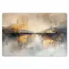 Abstract - Modern - Beige - Aesthetic - Goud Placemat vinyl groot -zzsfeer1_Kitchenyeah-website
