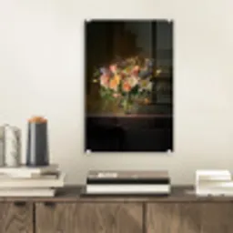 Glazen - Bloemen - Boeket - Kleuren plexiglas 5mm klein -sfeer1