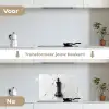Schaakstuk - Koning - Zwart - Marmer keuken achterwand spatscherm klein -voor_na_NL