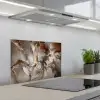 Grijs - Goud - Marmer - Marmerlook keuken achterwand spatscherm klein -3d_schuin