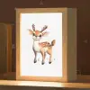 Hert - Dier - Bruin Light Box met kabel klein -zzz_3d_website