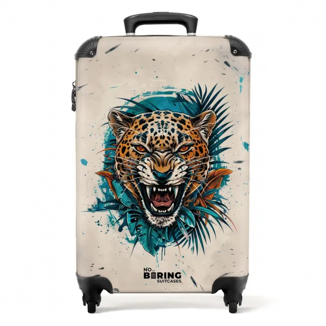 Koffer - Tattoo-Stil - Die Wut des Leoparden