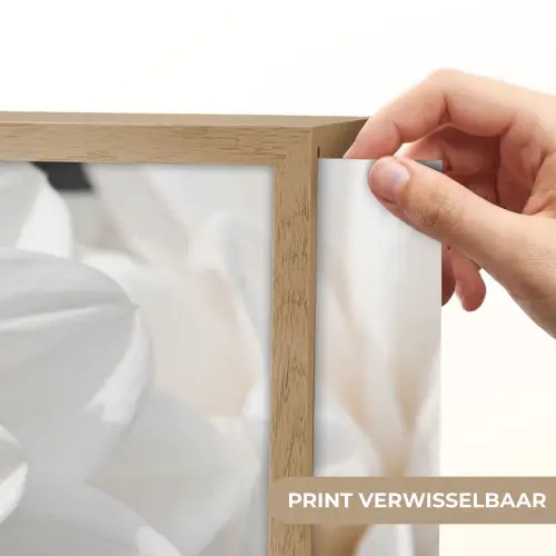 Bloemen - Wit - Natuur Light Box met batterij (Wandlamp) middel -USP_websiteprintNL