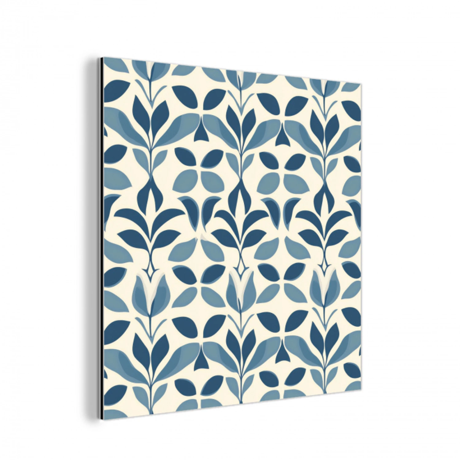 Flora - Modern - Blauw aluminium wit klein 46 -3d