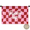 Pinky up - Geblokt - Bordeauxrood Wandkleed katoen klein -t3d_DE