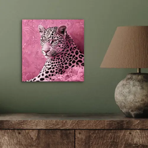 Panter - Luxe - Roze aluminium wit klein -sfeer2