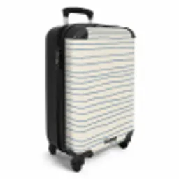 Blauwe handgetekende strepen NBS - Handbagage koffer - Volwassenen Unisex middel -productfoto_3d