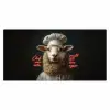 Schaap - Kokskleding - Neon - Quote Muismat XXL klein -3d_leeg