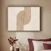 Symmetrische bocht - Koperkleurig Textielframe zwart klein -sfeer1
