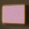 Ruit - Patroon - Paars - Hartjes Light Box met batterij (Wandlamp) middel 907 -z3d_website