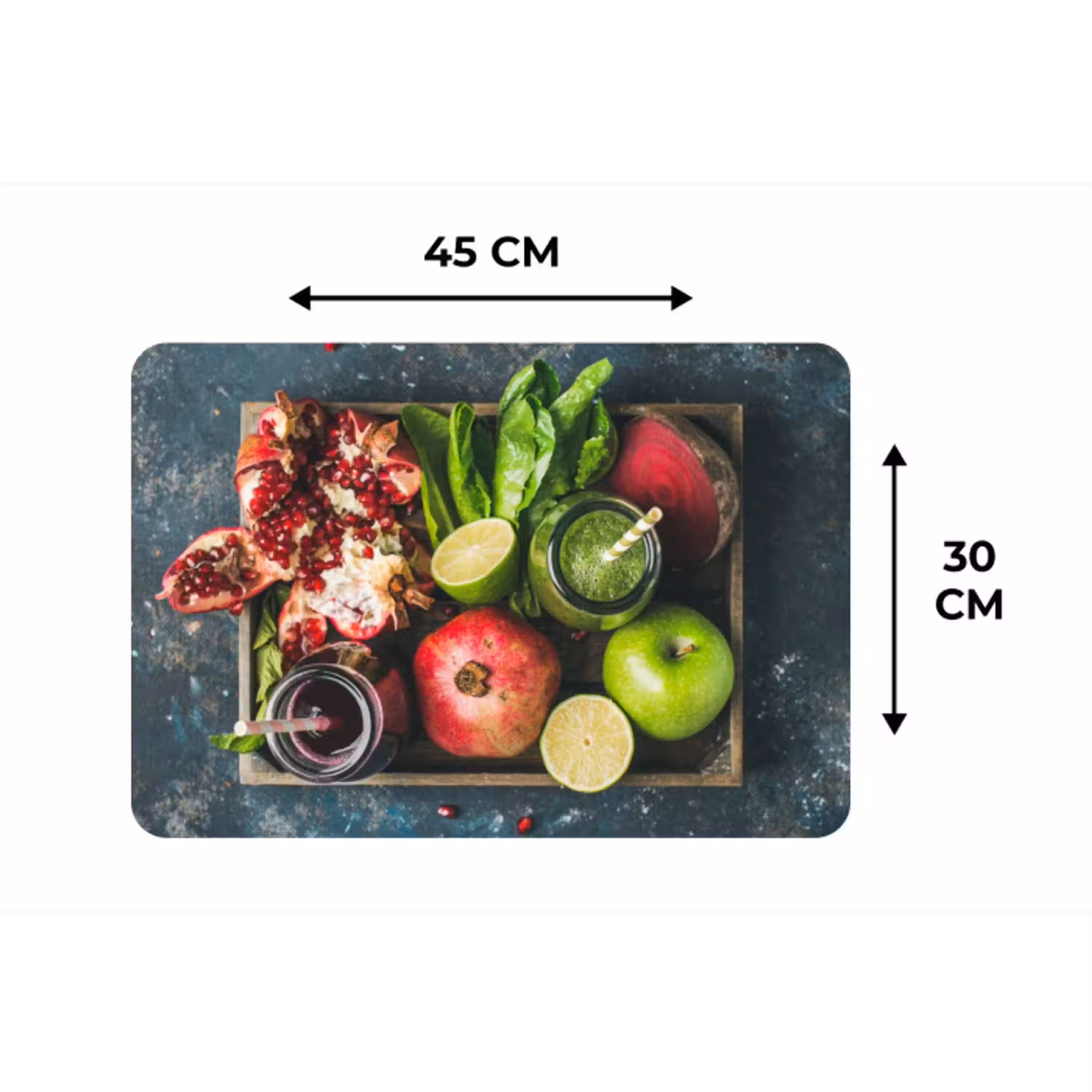 Fruitkist - Fruit - Smoothie Placemat vinyl groot -specs