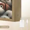 Hond - Dieren - Patronen - Bruin - Meisjes - Jongens Light Box met batterij (Wandlamp kind) middel -USP_websiteoplaadbaarNL