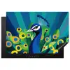 Pauw - Cirkels - Blauw Inductie beschermer vinyl 3mm klein -3d