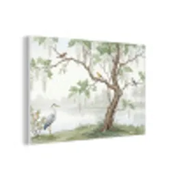Reiger - Landschap - Groen forex 5mm xxl -3d