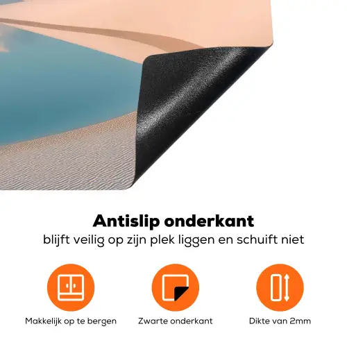 Duinen - Waterplas - Oneindige rust Inductie beschermer vinyl 3mm klein -zzzzzzz-td-onderkant