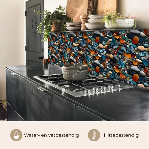 Glasachtig - Levendige - Stenen keuken achterwand 2 middel 871 -usp_NL