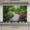 Park - Bloemen - Tuin keuken achterwand spatscherm klein -3d_website
