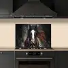 Paard - Dieren - Zwart - Luxe - Modern keuken achterwand spatscherm klein -sfeer1