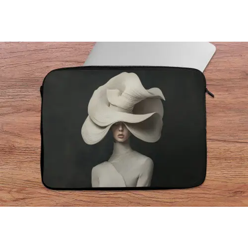 Modern - Vrouw - Hoed laptophoes neopreen klein -tafel