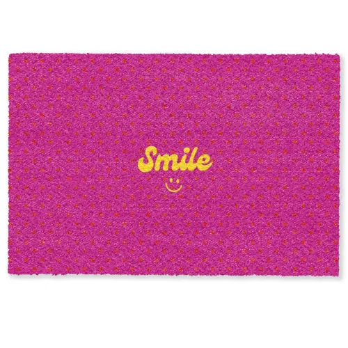 Smile - Stippen - Roze Deurmat klein -zkaufland3d