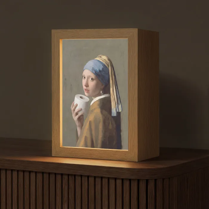 Klassiek - Humor - Kleurrijk Light Box met kabel (Tafellamp) klein -z3d_website