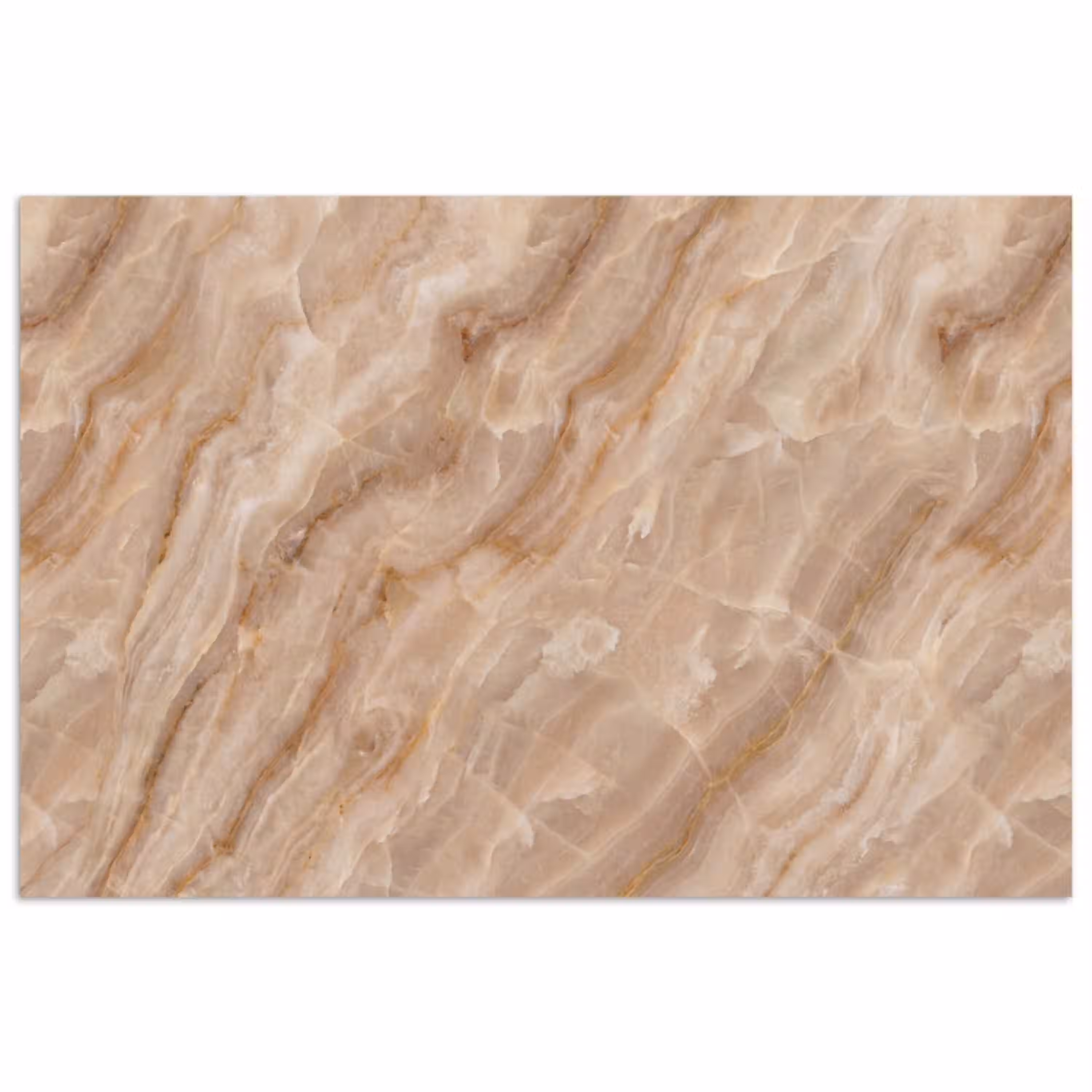 Steen - Ader - Natuur - Modern - Beige poster papier klein -3d